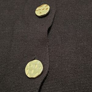 Cyrus Black Sweater with Gold Accent